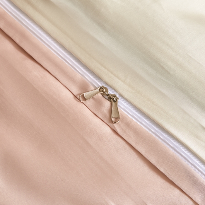 91家纺网 家纺一手货源 找家纺 618家纺 2025新款A类全棉60S100支纯棉长绒棉四件套系列 简爱白桃