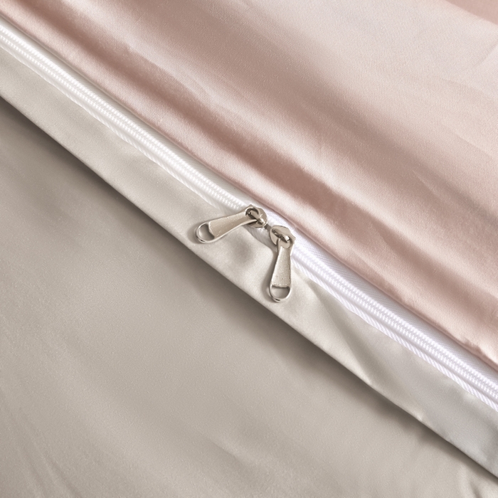 91家纺网 家纺一手货源 找家纺 618家纺 2025新款A类全棉60S100支纯棉长绒棉四件套系列 简爱粉灰