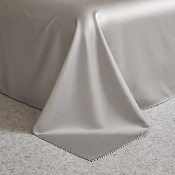 91家纺网 家纺一手货源 找家纺 618家纺 2025新款A类全棉60S100支纯棉长绒棉四件套系列 简爱蓝灰