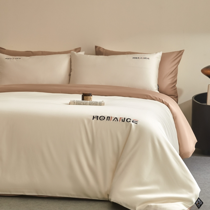 91家纺网 家纺一手货源 找家纺 618家纺 2025新款A类全棉60S100支纯棉长绒棉四件套系列 简爱米咖