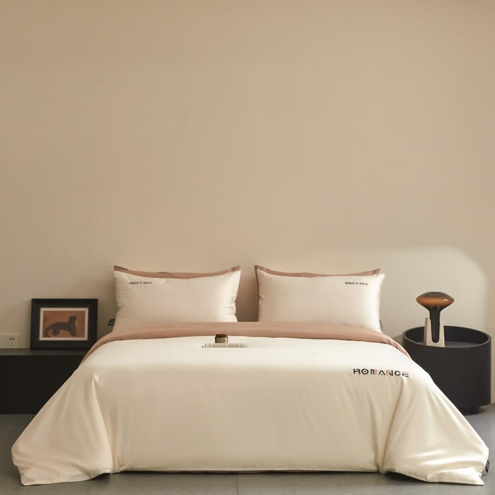 91家纺网 家纺一手货源 找家纺 618家纺 2025新款A类全棉60S100支纯棉长绒棉四件套系列 简爱米咖