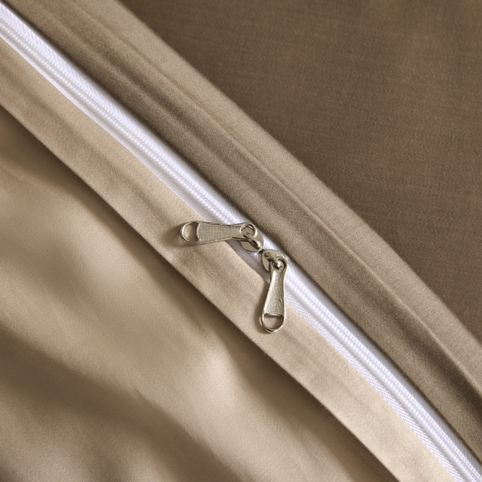 91家纺网 家纺一手货源 找家纺 618家纺 2025新款A类全棉60S100支纯棉长绒棉四件套系列 简爱米棕