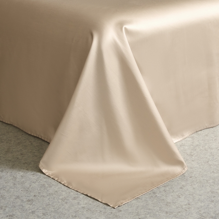 91家纺网 家纺一手货源 找家纺 618家纺 2025新款A类全棉60S100支纯棉长绒棉四件套系列 简爱米棕