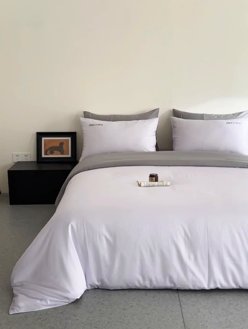 91家纺网 家纺一手货源 找家纺 （总）618家纺 2025新款A类全棉60S100支纯棉长绒棉四件套系列