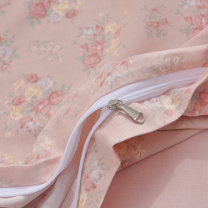 91家纺网 家纺一手货源 找家纺 乐窝家纺仓储 2025新款A类母婴级有氧全棉纯棉双层纱纯棉印花四件套 安娜