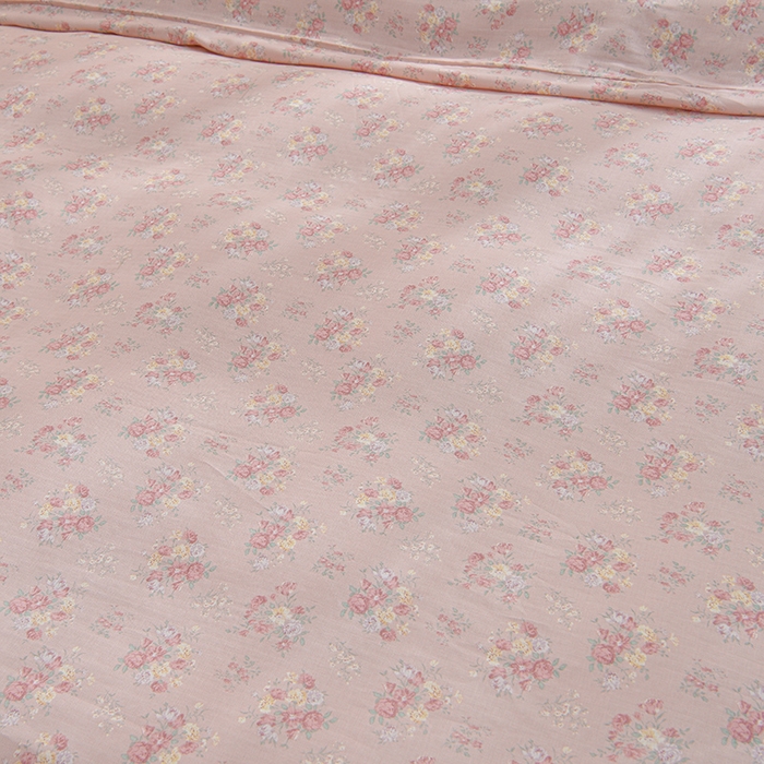 91家纺网 家纺一手货源 找家纺 乐窝家纺仓储 2025新款A类母婴级有氧全棉纯棉双层纱纯棉印花四件套 安娜