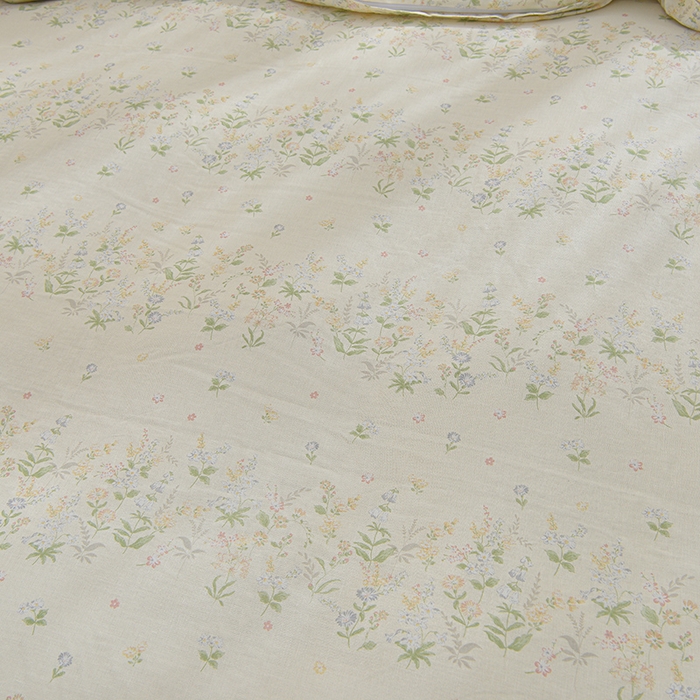 91家纺网 家纺一手货源 找家纺 乐窝家纺仓储 2025新款A类母婴级有氧全棉纯棉双层纱纯棉印花四件套 绿姿