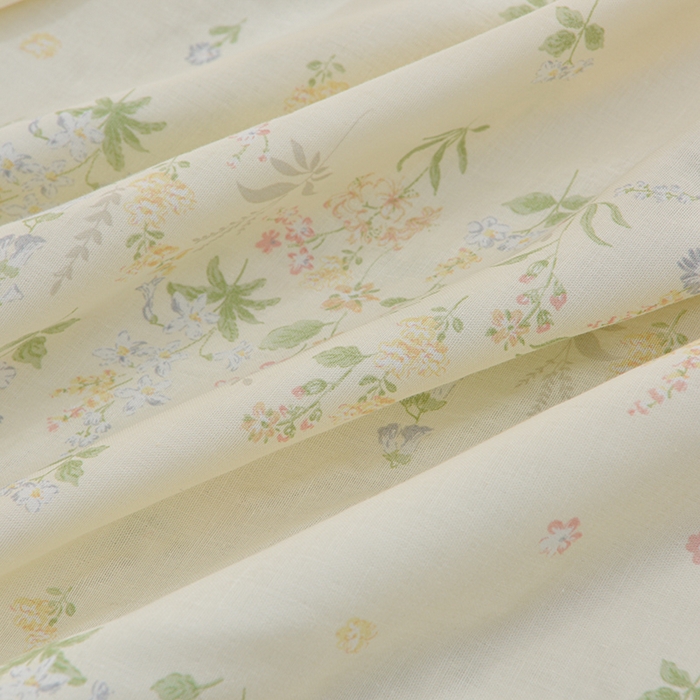 91家纺网 家纺一手货源 找家纺 乐窝家纺仓储 2025新款A类母婴级有氧全棉纯棉双层纱纯棉印花四件套 绿姿