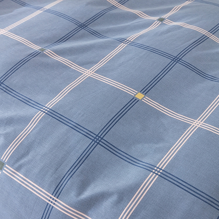 91家纺网 家纺一手货源 找家纺  提供买家秀爆款花型不断货）2025新款全棉AB版13372学生宿舍印花三件套双面纯棉床单款上下铺单人 罗纳-灰