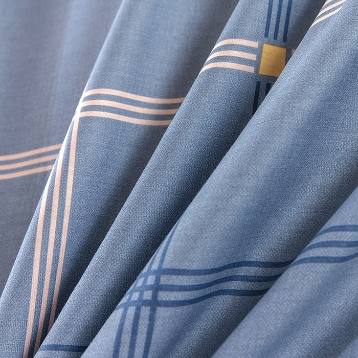 91家纺网 家纺一手货源 找家纺  提供买家秀爆款花型不断货）2025新款全棉AB版13372学生宿舍印花三件套双面纯棉床单款上下铺单人 罗纳-灰