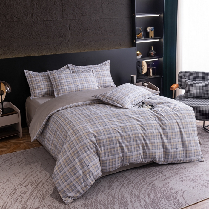 91家纺网 家纺一手货源 找家纺 （总）巧格家纺 2025爆款超柔云朵棉双层纱四件套不起球不掉色床裙款