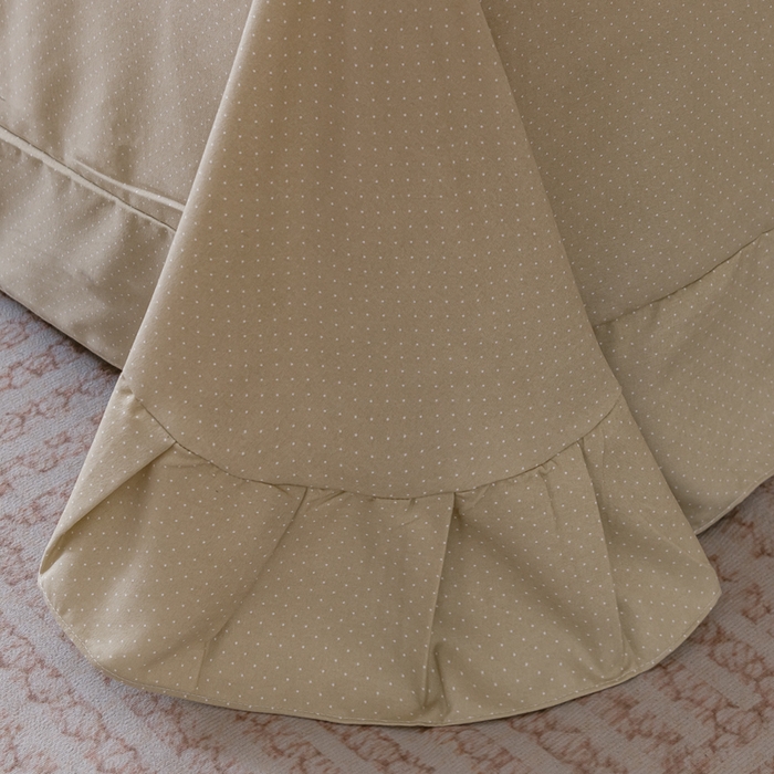 91家纺网 家纺一手货源 找家纺 巧格家纺 2025爆款超柔云朵棉双层纱四件套不起球不掉色床裙款 巴黎春天