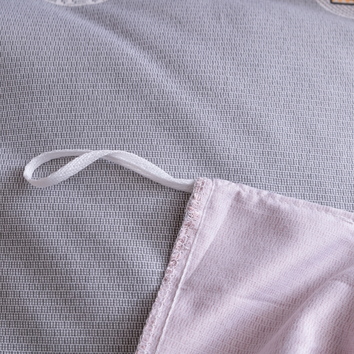 91家纺网 家纺一手货源 找家纺 巧格家纺 2025爆款超柔云朵棉双层纱四件套不起球不掉色床裙款 阿尔法-粉