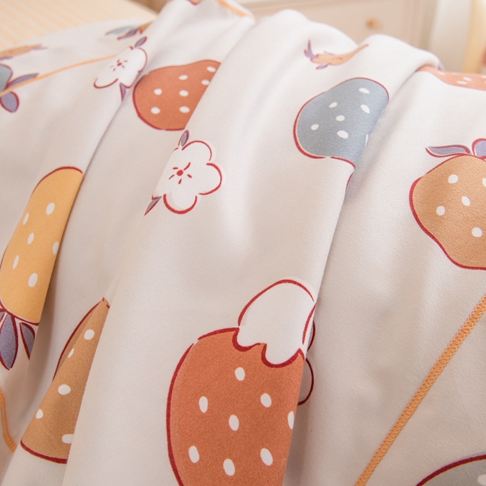 91家纺网 家纺一手货源 找家纺 巧格家纺 2025爆款超柔云朵棉双层纱四件套不起球不掉色床裙款 可可奈-米