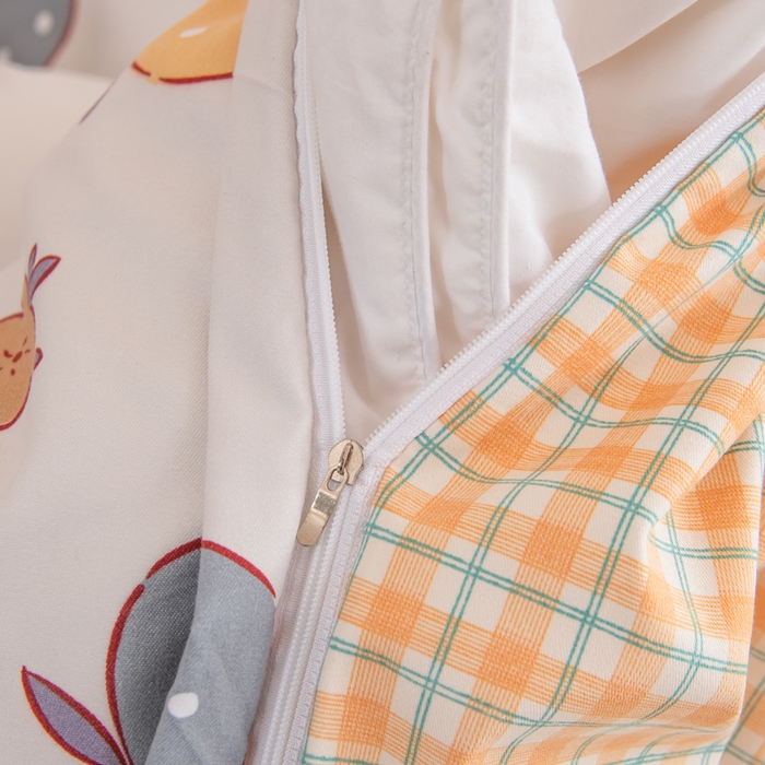 91家纺网 家纺一手货源 找家纺 巧格家纺 2025爆款超柔云朵棉双层纱四件套不起球不掉色床裙款 可可奈-米