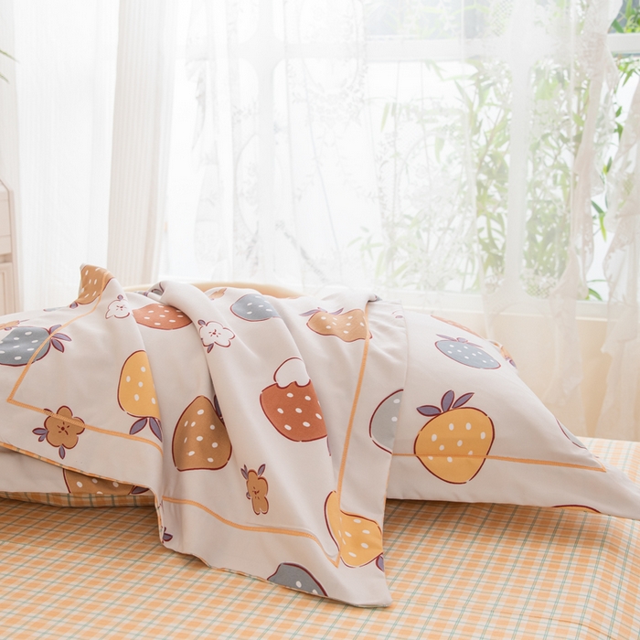 91家纺网 家纺一手货源 找家纺 巧格家纺 2025爆款超柔云朵棉双层纱四件套不起球不掉色床裙款 可可奈-米