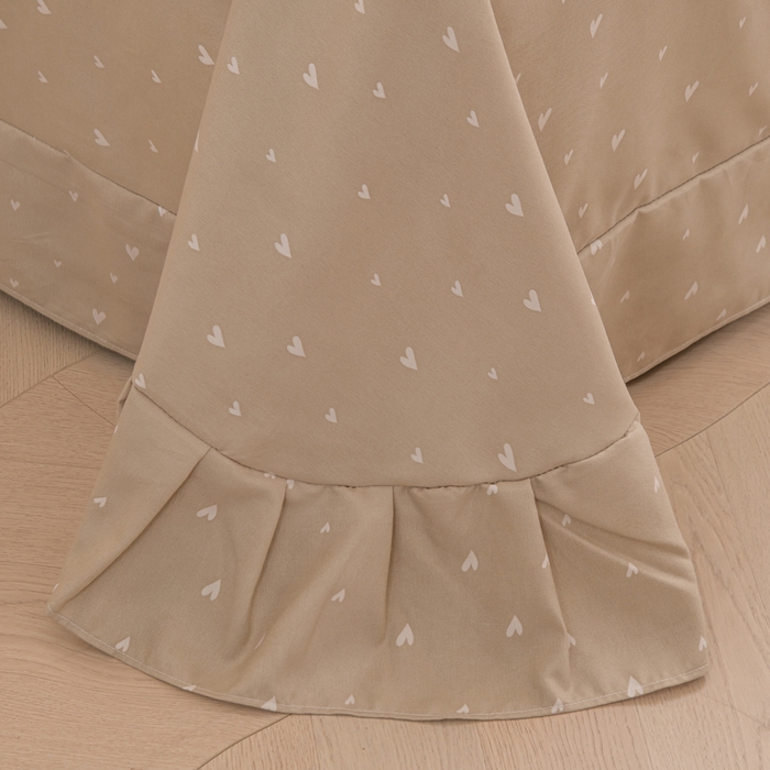 91家纺网 家纺一手货源 找家纺 巧格家纺 2025爆款超柔云朵棉双层纱四件套不起球不掉色床裙款 贝贝熊-蓝