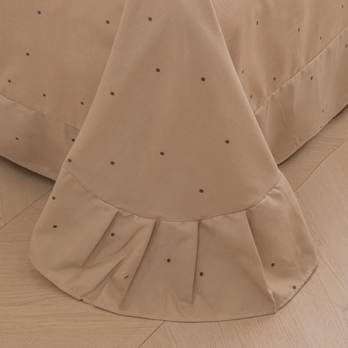 91家纺网 家纺一手货源 找家纺 巧格家纺 2025爆款超柔云朵棉双层纱四件套不起球不掉色床裙款 卡皮巴拉-蓝