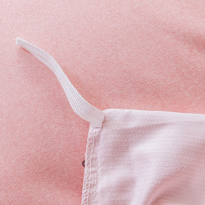 91家纺网 家纺一手货源 找家纺 巧格家纺 2025爆款超柔云朵棉双层纱四件套不起球不掉色床裙款 杉杉来了-粉