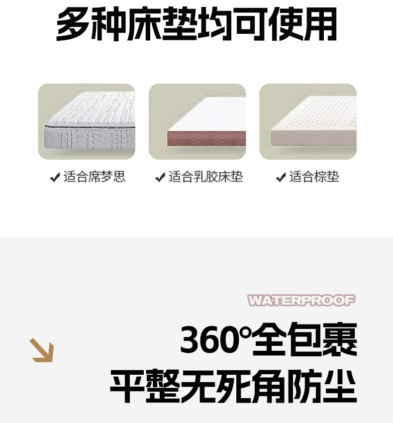 91家纺网 家纺一手货源 找家纺 小苹果家纺工厂店总店 （提供买家秀 爆款花型 不断货）2025新款A类亲肤棉华夫格防水床笠 华夫格-湖蓝