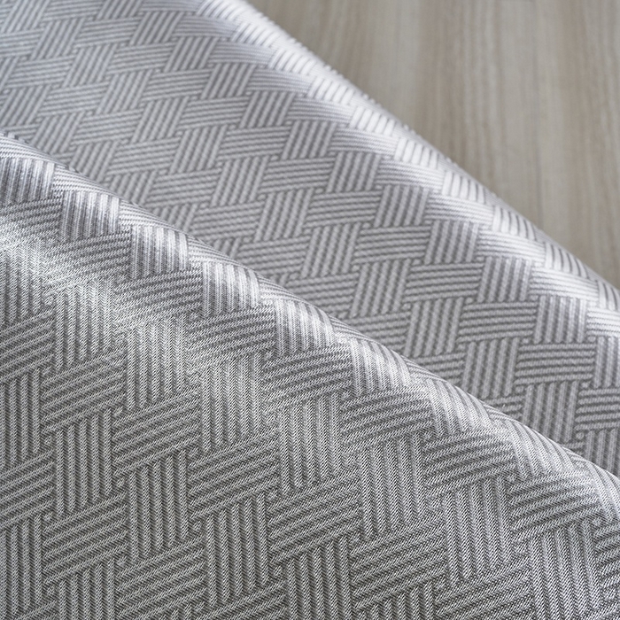 91家纺网 家纺一手货源 找家纺 梵希良品家纺 2025新款艾草宽边绣花冰藤席冰丝席凉席三件套 灰色