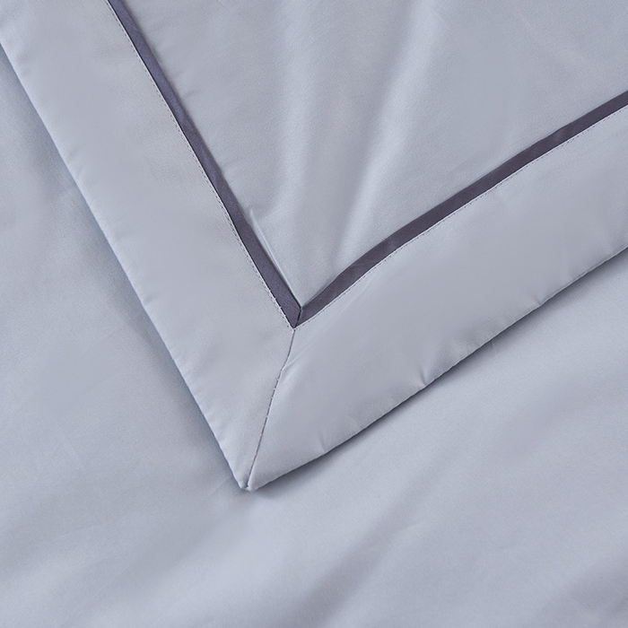 91家纺网 家纺一手货源 找家纺 紫乐家纺 2025新款60长绒棉纯色夏被 海鸥灰