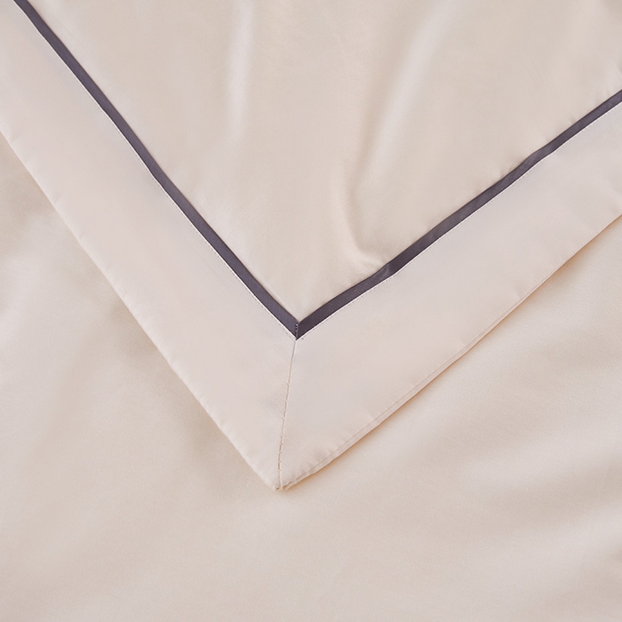 91家纺网 家纺一手货源 找家纺 紫乐家纺 2025新款60长绒棉纯色夏被 奶油白