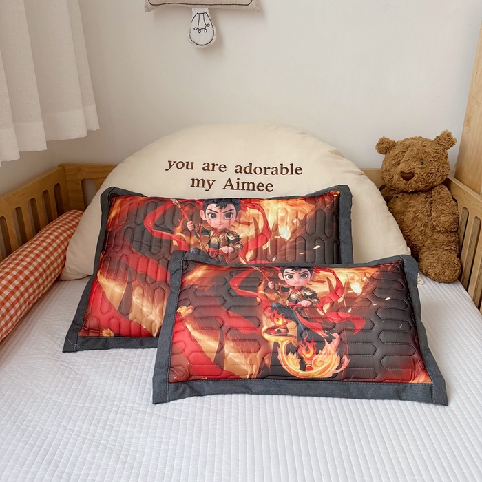 91家纺网 家纺一手货源 找家纺 （总）纽乐家纺 2025新款夏凉凉感丝记忆棉护颈枕头华夫格凉豆豆骨型记忆棉枕头枕芯