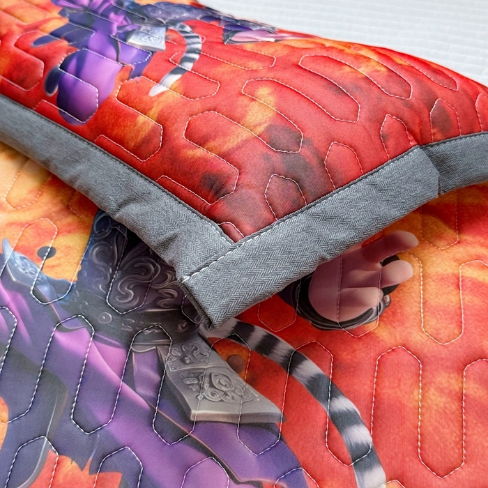 91家纺网 家纺一手货源 找家纺 纽乐家纺 2025新款卡通5D数码印花哪吒周边儿童冰丝乳胶凉枕枕套枕芯 哪吒-3