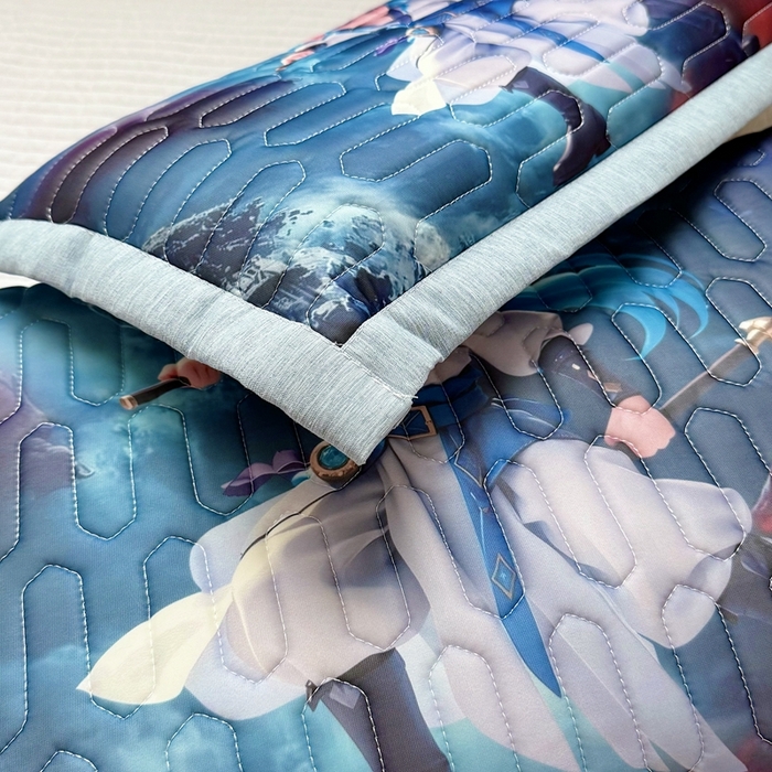 91家纺网 家纺一手货源 找家纺 纽乐家纺 2025新款卡通5D数码印花哪吒周边儿童冰丝乳胶凉枕枕套枕芯 哪吒-6