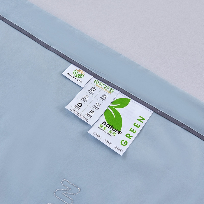 91家纺网 家纺一手货源 找家纺 紫乐家纺 2025新款60长绒棉纯色夏被 星光蓝