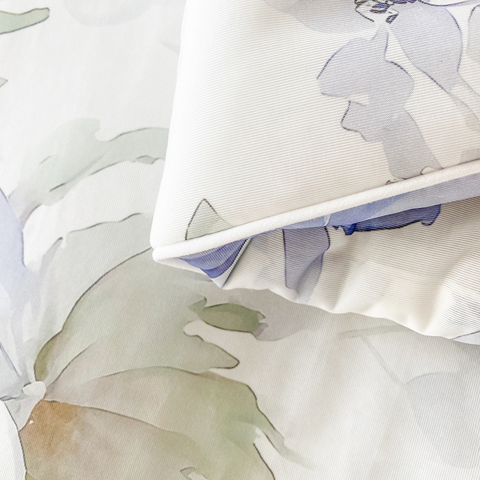 91家纺网 家纺一手货源 找家纺 七里香 2025新款防锦安带氨纶5D凉感丝夏被 繁花