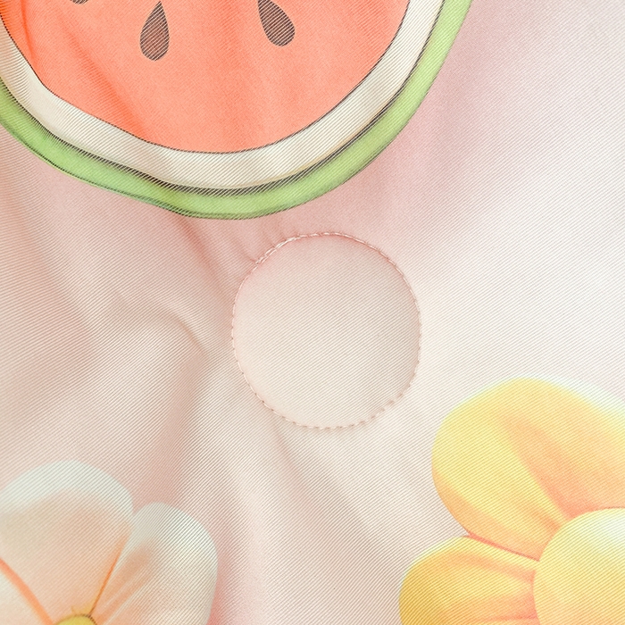 91家纺网 家纺一手货源 找家纺 七里香 2025新款防锦安带氨纶5D凉感丝夏被 西瓜