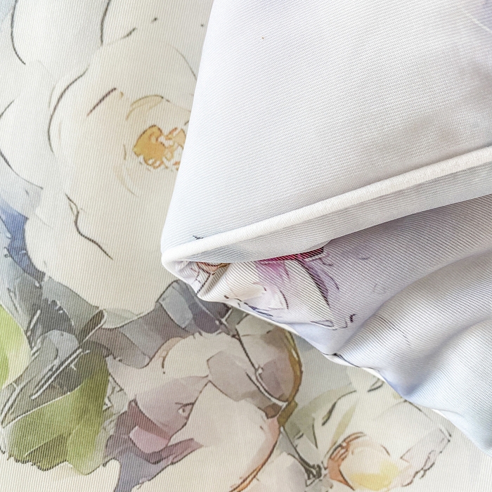 91家纺网 家纺一手货源 找家纺 七里香 2025新款防锦安带氨纶5D凉感丝夏被 仙境