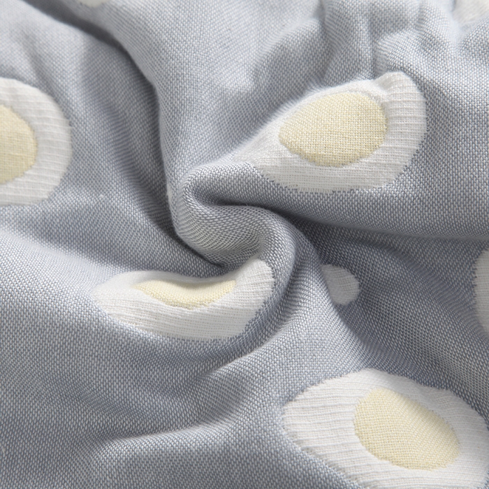 91家纺网 家纺一手货源 找家纺  （提供买家秀 爆款花型 不断货）2025新款六层纱布毛巾被 煎蛋灰