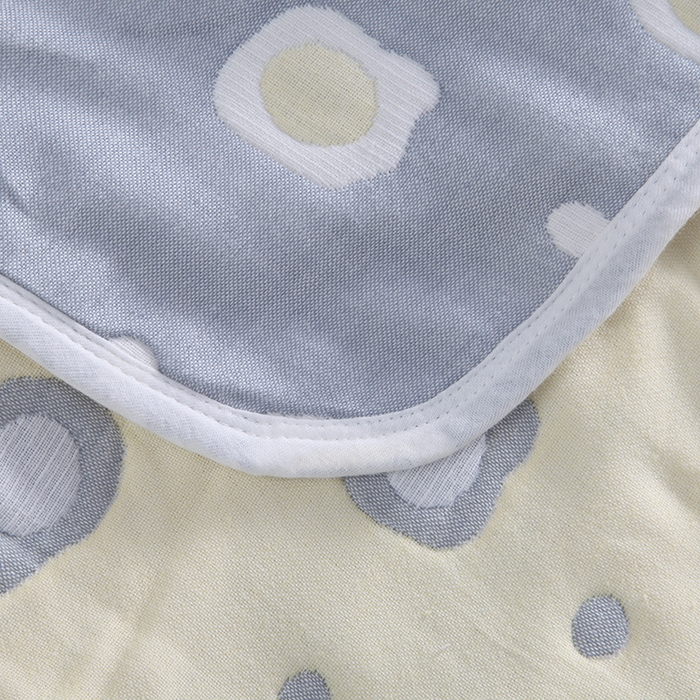 91家纺网 家纺一手货源 找家纺  （提供买家秀 爆款花型 不断货）2025新款六层纱布毛巾被 煎蛋灰