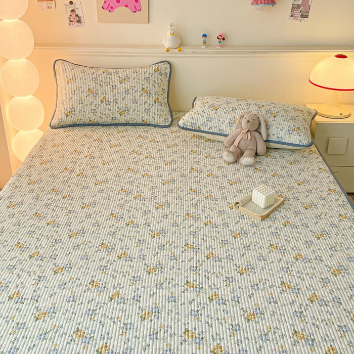 91家纺网 家纺一手货源 找家纺 （总）富馨莱 2025春夏新款A类母婴级全棉纯棉夹棉床笠