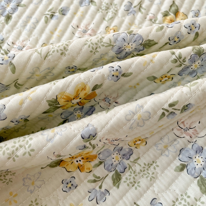 91家纺网 家纺一手货源 找家纺 富馨莱 2025春夏新款A类母婴级全棉纯棉夹棉床笠 艾莎