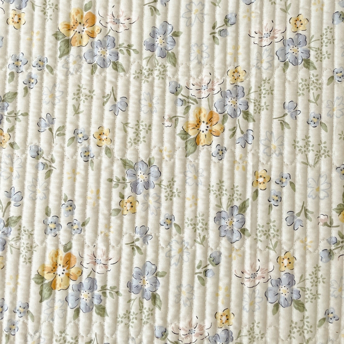 91家纺网 家纺一手货源 找家纺 富馨莱 2025春夏新款A类母婴级全棉纯棉夹棉床笠 艾莎