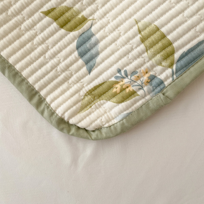 91家纺网 家纺一手货源 找家纺 富馨莱 2025春夏新款A类母婴级全棉纯棉夹棉床笠 摩登