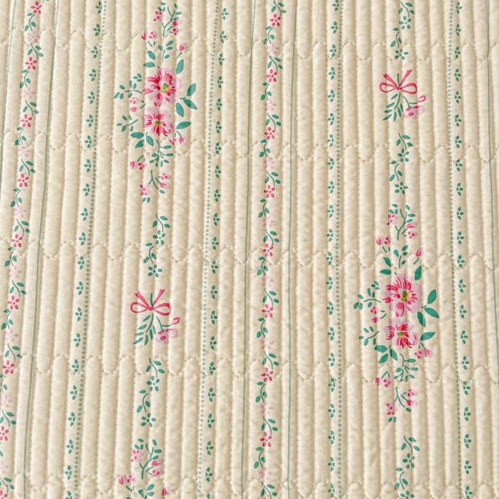 91家纺网 家纺一手货源 找家纺 富馨莱 2025春夏新款A类母婴级全棉纯棉夹棉床笠 莫奈