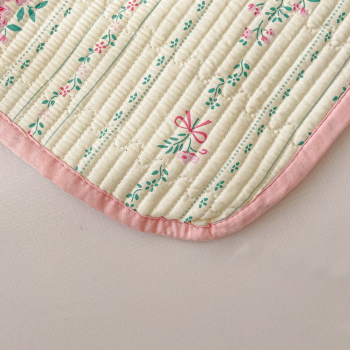 91家纺网 家纺一手货源 找家纺 富馨莱 2025春夏新款A类母婴级全棉纯棉夹棉床笠 莫奈