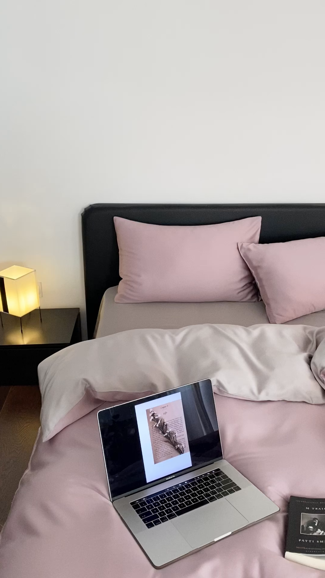 91家纺网 家纺一手货源 找家纺 禾时  2025新款奥地利进口兰精天丝莱赛尔四件套纯色双拼三件套 满天星紫-曙光银