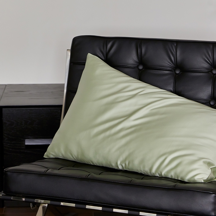 91家纺网 家纺一手货源 找家纺 禾时  2025新款奥地利进口兰精天丝莱赛尔四件套纯色双拼三件套 嫩叶绿