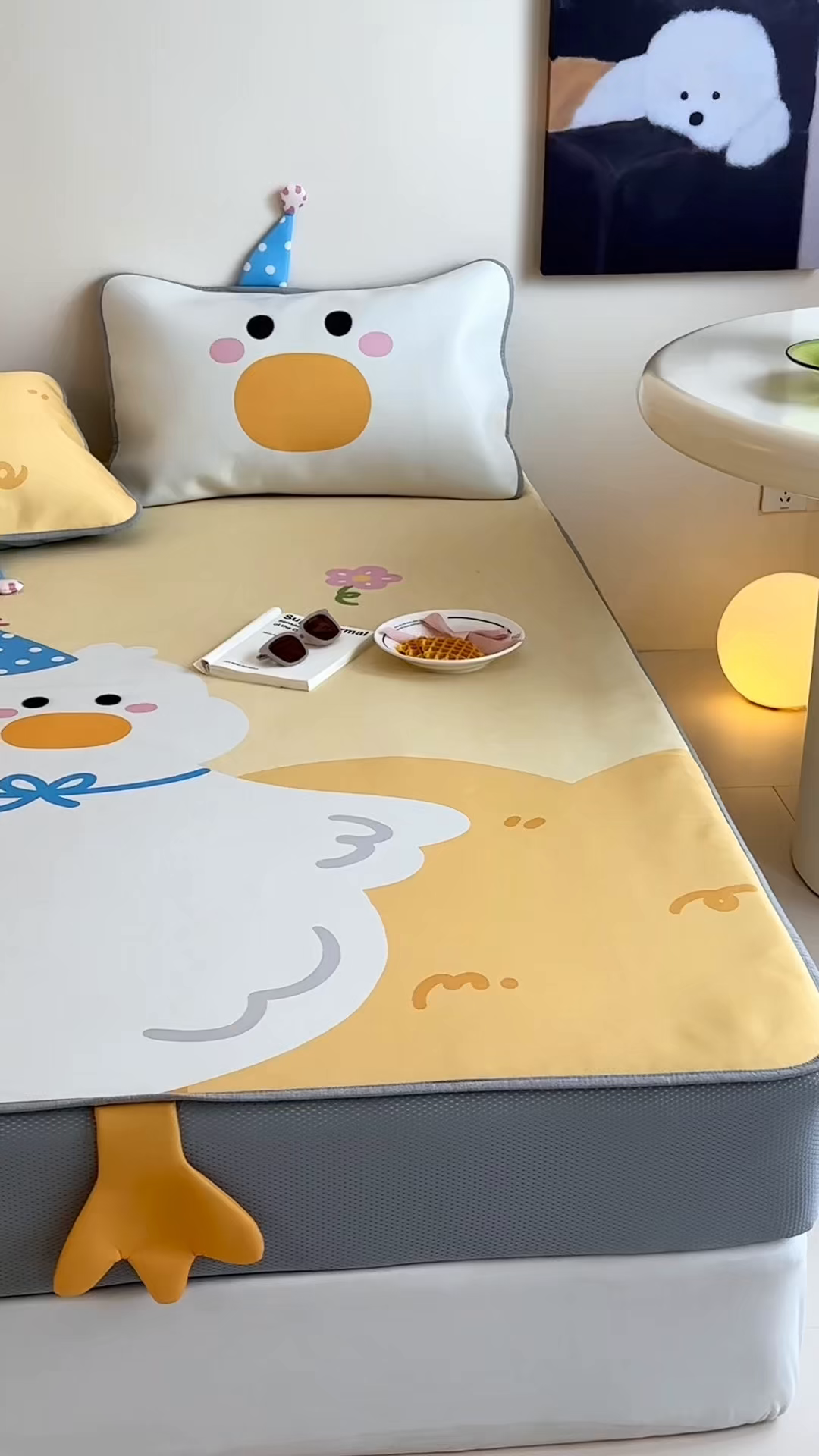 91家纺网 家纺一手货源 找家纺 觅糖家纺 2025春夏新款大版异形卡通凉席席子 萌萌鸭