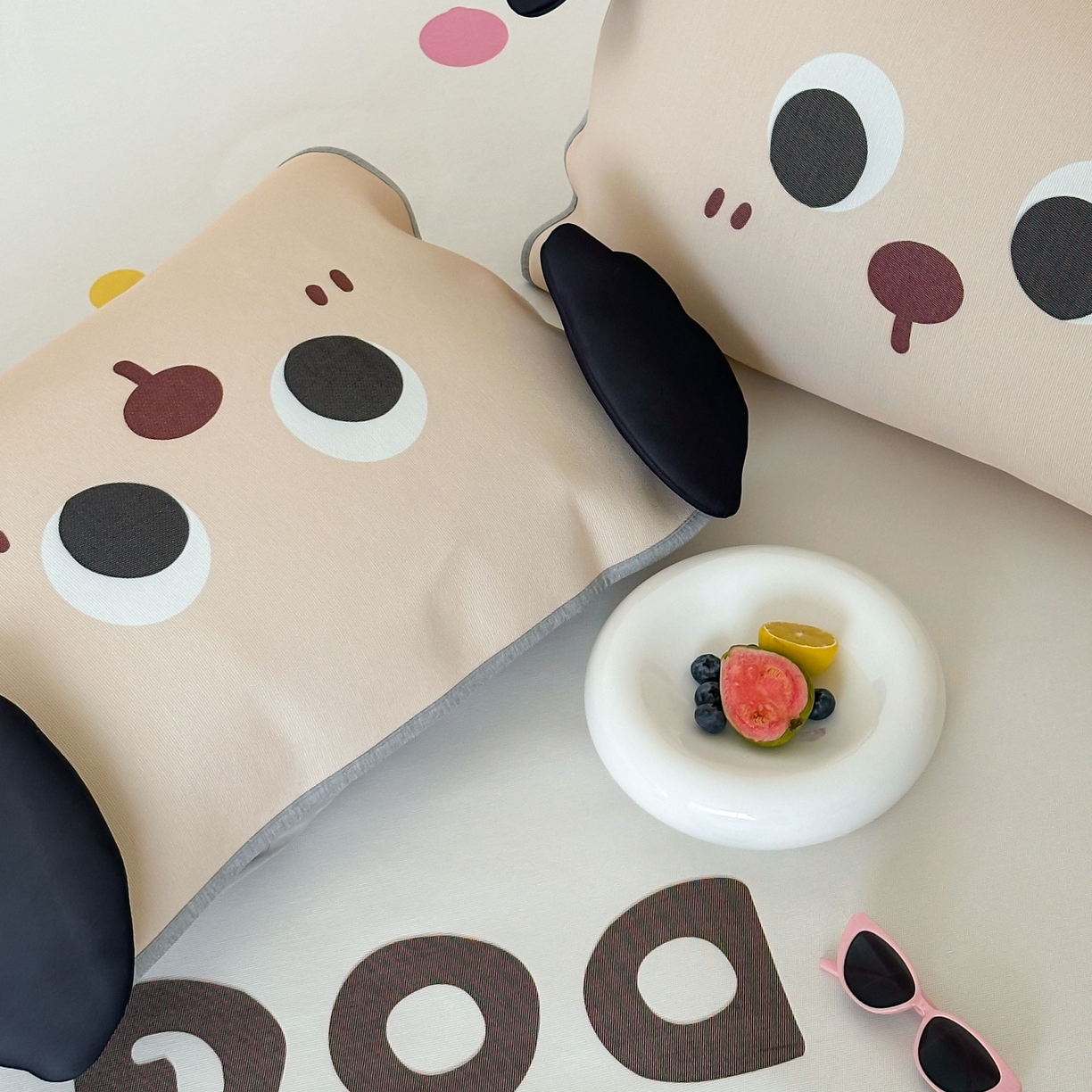 91家纺网 家纺一手货源 找家纺 觅糖家纺 2025春夏新款大版异形卡通凉席席子 奶油朵塔