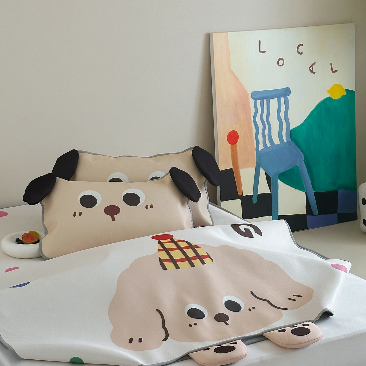 91家纺网 家纺一手货源 找家纺 觅糖家纺 2025春夏新款大版异形卡通凉席席子 奶油朵塔