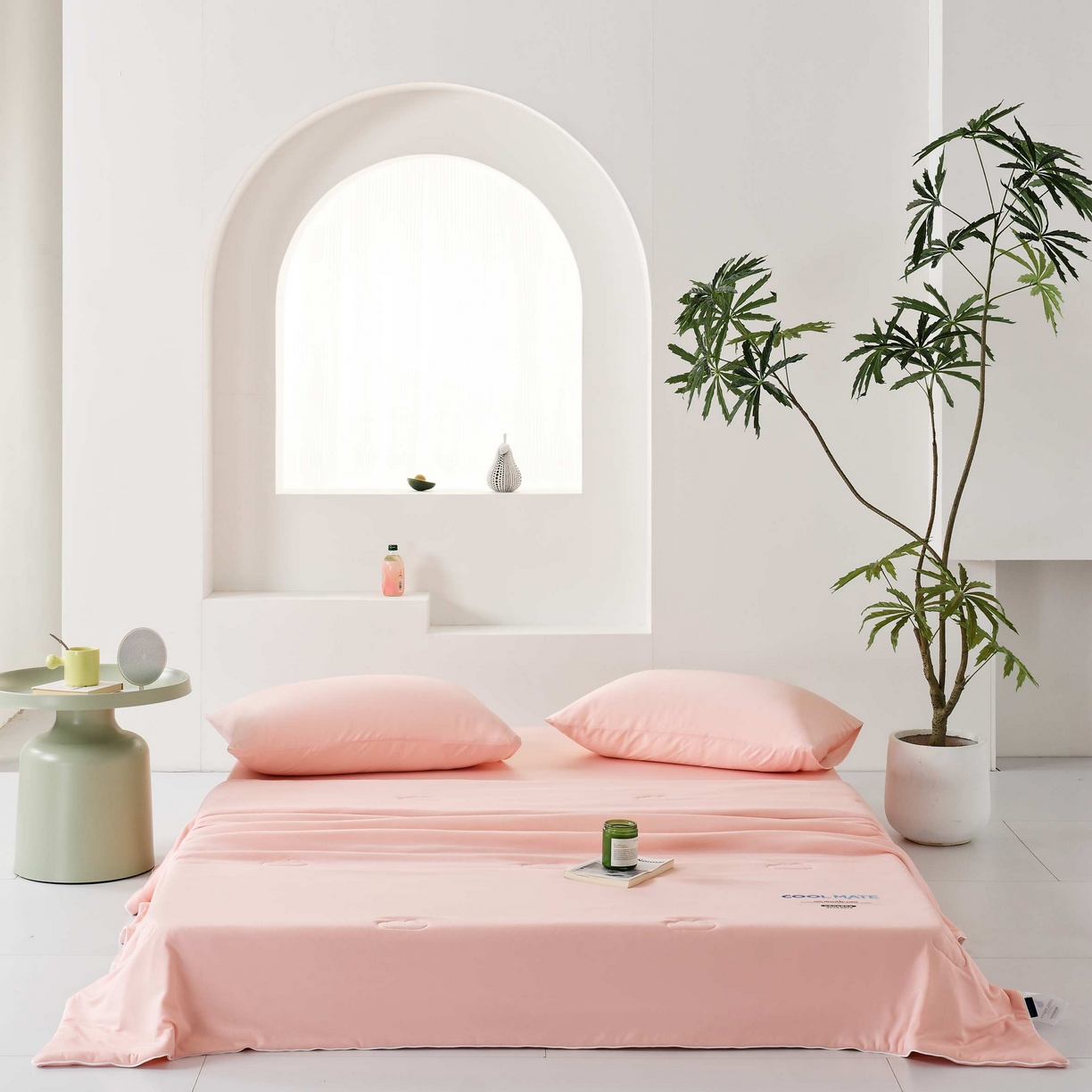 91家纺网 家纺一手货源 找家纺 LADYCOCO可可家居 2025新款PE冰锦丝语夏凉被 清凉粉