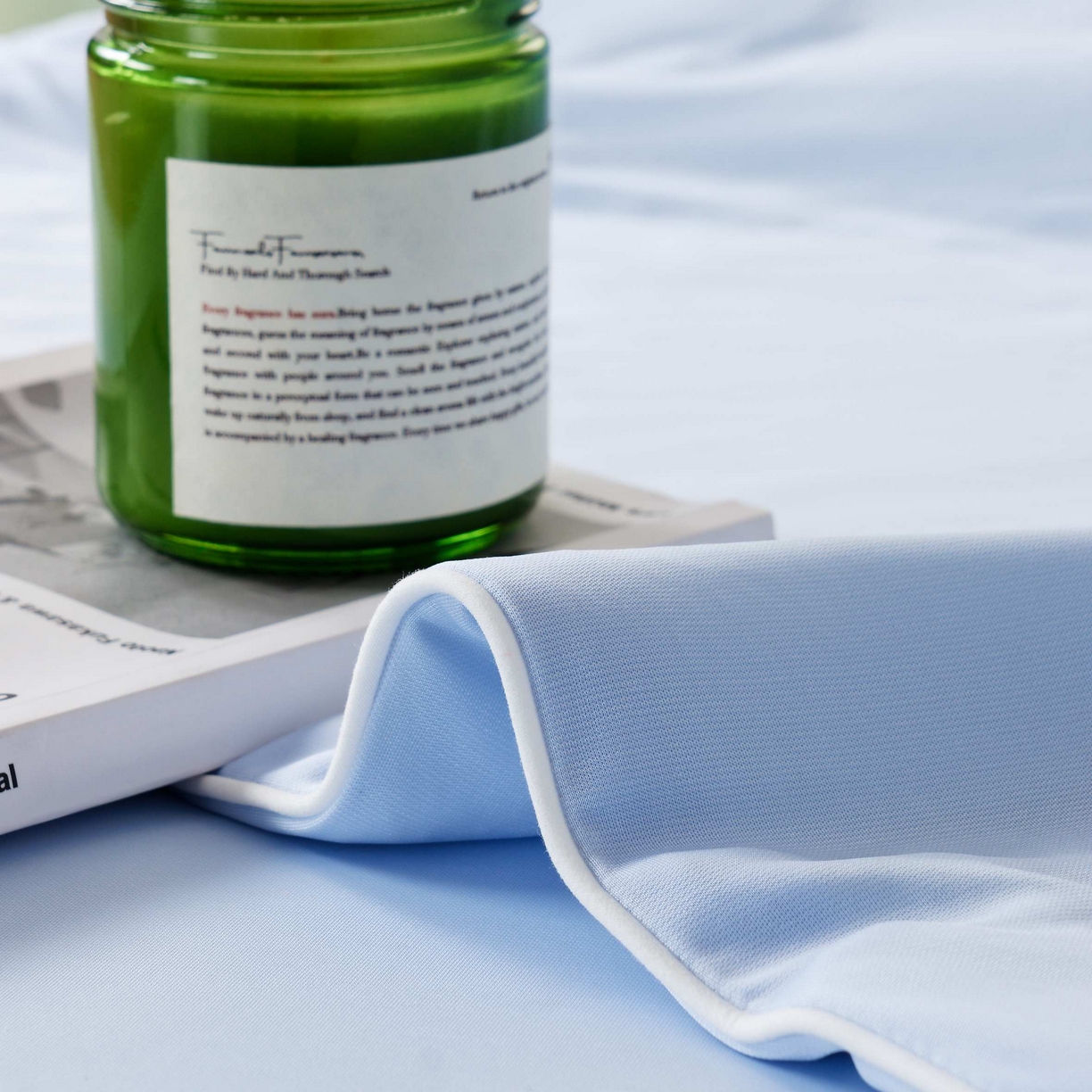 91家纺网 家纺一手货源 找家纺 LADYCOCO可可家居 2025新款PE冰锦丝语夏凉被 微风蓝