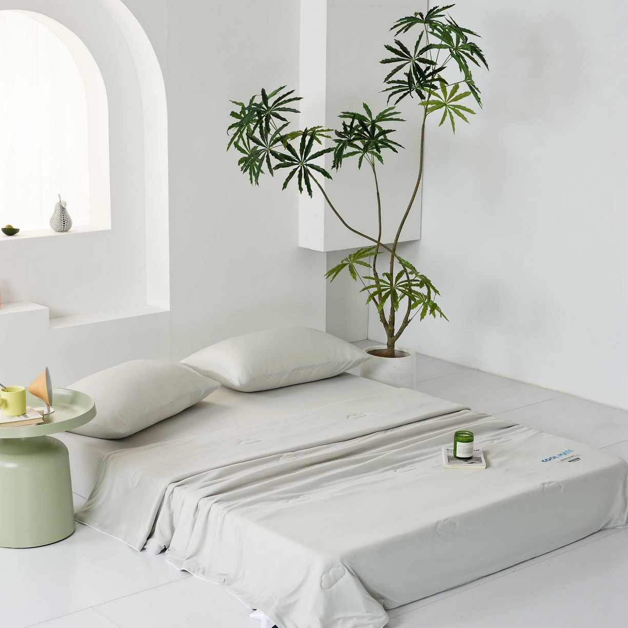 91家纺网 家纺一手货源 找家纺 LADYCOCO可可家居 2025新款PE冰锦丝语夏凉被 夏夜灰